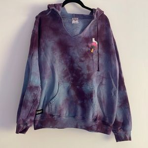 RIPNDIP Psychadelic Nerm Purple Toe Dye Hoodie.